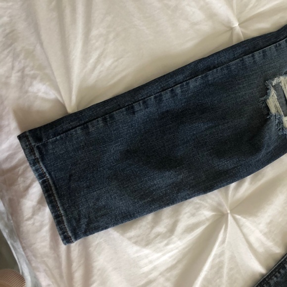 Express High Rise Girlfriend Jeans - Picture 2 of 4